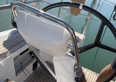 Aztec Marine boat steering install